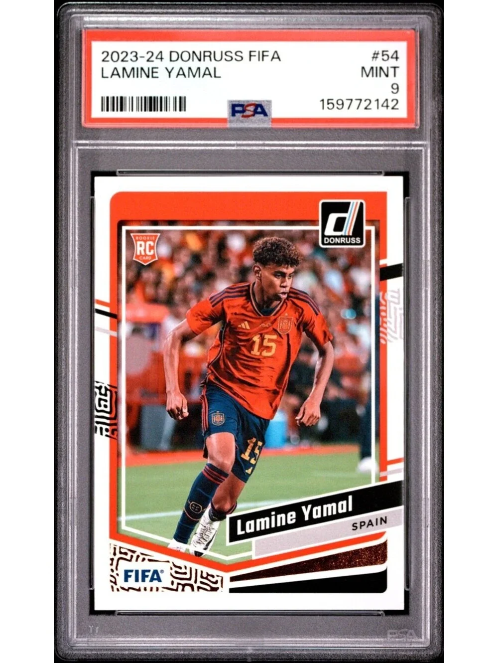 2023-24 Panini Donruss Fifa Lamine Yamal #54  Rookie Card (RC) PSA 9 Mint